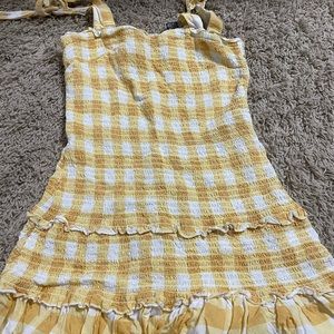 Yellow Plaid Sundress